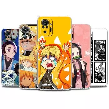 Мягкий прозрачный чехол с рисунком аниме «Убийца демонов» для Xiaomi Redmi Note 10 9 8 Pro 9S 10S 8T 9A 9C K40 7 9T 8A противоударный силиконовый чехол для телефона Redmi K40