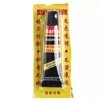 Мягкий прозрачный и мощный клей для обуви