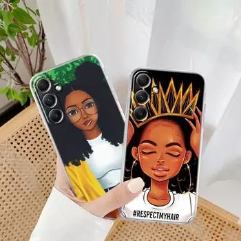 Мягкий прозрачный силиконовый чехол для девушки для Xiaomi Redmi Note 13 Pro 13C Poco Samsung A35 A55 M35 S24 Huawei Honor 200 iPhone Camera Защитный противоударный чехол Samsung Galaxy S20 FE