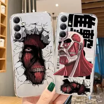 Мягкий прозрачный силиконовый чехол с рисунком аниме для Samsung A55 M35 S24 Xiaomi Redmi Note 13 Poco C65 iPhone Camera Противоударный защитный чехол Samsung Galaxy A11