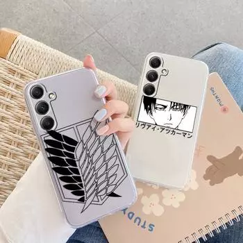 Мягкий прозрачный силиконовый чехол с рисунком аниме для Samsung A55 M35 S24 Xiaomi Redmi Note 13 Poco C65 iPhone Camera Противоударный защитный чехол Samsung Galaxy A11