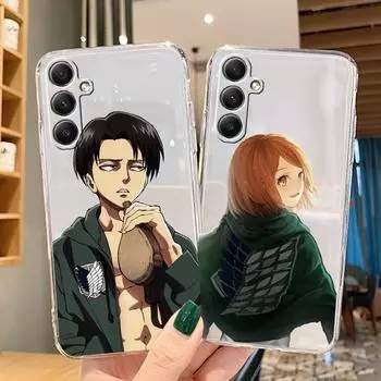 Мягкий прозрачный силиконовый чехол с рисунком аниме для Samsung A55 M35 S24 Xiaomi Redmi Note 13 Poco C65 iPhone Camera Противоударный защитный чехол Samsung Galaxy A11