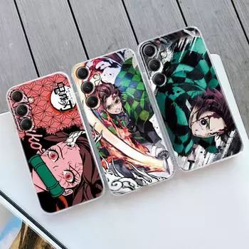 Мягкий прозрачный силиконовый чехол с рисунком аниме для Xiaomi Redmi Note 13 14T 15 Samsung A55 S24 FE S25 iPhone Huawei Honor Camera Защитный противоударный чехол Samsung Galaxy S20