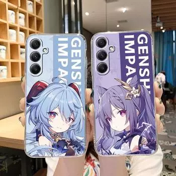 Мягкий прозрачный силиконовый чехол с рисунком из мультфильма для Samsung A55 M35 S24 Xiaomi Redmi Note 13 Poco C65 iPhone Camera Противоударный защитный чехол Samsung Galaxy A11