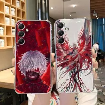 Мягкий прозрачный силиконовый чехол с рисунком из мультфильма для Samsung A55 A35 M35 S24 Xiaomi Redmi Note 13 Poco C65 iPhone 15, противоударный защитный чехол для камеры Samsung Galaxy A11