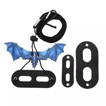 Мягкий регулируемый поводок для маленьких рептилий и животных, поводок для бородатой агамы для прогулок на свежем воздухе синий