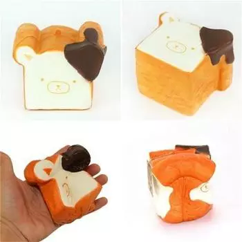Мягкий ремешок для мобильного телефона Jumbo Squishy, мягкая игрушка-тост с запахом хлеба, CA