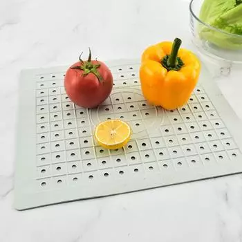 Мягкий резиновый коврик для раковины, противоскользящий, для дома, теплоизоляция, защита от высыхания, чехол, быстрый слив, коврик для кухни, аксессуары для дома, коврик для раковины M