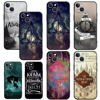 Мягкий роскошный чехол из ТПУ для iPhone 11 13 Pro Max 14 Plus XS X SE 6s 12 Mini XR 8 7 6 11pro Cool P-Potters Wand H-Harries Ring Cover iPhone 14