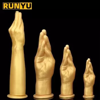 Мягкий ручной фаллоимитатор в форме кулака, анальные пробки, Анальная пробка с сильной присоской, вагинальный или анальный фистинг для женщин и мужчин, секс-игрушки