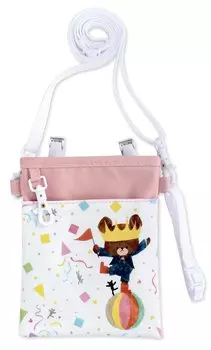 Мягкий школьный 3WAY мешочек для ручек «Школьные розовые мишки» [ST-ZKU0028]