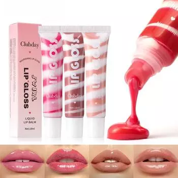 Мягкий шланг Pearl Light Moisturizing Spiral Fruit Lip Gloss 4 цвета, стойкий и легко окрашиваемый 01