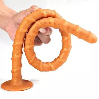 Мягкий силиконовый анальный расширитель с удлиненной резьбой, мастурбатор, секс-игрушки для взрослых, хвостовая пробка, фистинг, реалистичный член 39cm