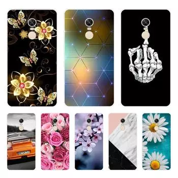 Мягкий силиконовый чехол 5,5 дюйма для Xiaomi Redmi Note 4X, глобальная версия, чехол из ТПУ с рисунком для телефона Xiaomi Redmi Note 4, чехлы принципиально Redmi NOTE 4X