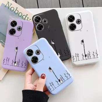 Мягкий силиконовый чехол Astronaut для Samsung A55 M35 S24 Redmi Note 13 Pro 13C 14T Xiaomi Poco C65 iPhone Huawei Honor 200 Realme Camera Противоударный чехол Samsung Galaxy S9 Plus фиолетовый