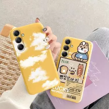 Мягкий силиконовый чехол Cartoon Line для Xiaomi Redmi Note 13 Pro 13C Poco M6 Samsung A35 A55 A34 Huawei Honor Realme Camera Защитный противоударный чехол Samsung Galaxy S21 5G