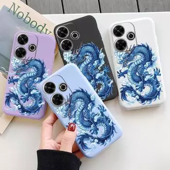 Мягкий силиконовый чехол Chinese Loong для Samsung A55 A35 M35 Redmi Note 13 Pro 14 Xiaomi Poco C65 iPhone Huawei Honor 200 Realme Camera Противоударный чехол Samsung Galaxy S9 Plus фиолетовый