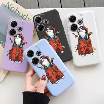 Мягкий силиконовый чехол Cool Dog для Samsung A55 A35 M35 S24 Xiaomi Redmi Note 13 Pro 13C 14T Poco C65 iPhone 15 Huawei Honor 200 Realme противоударный чехол Samsung Galaxy S9 Plus фиолетовый