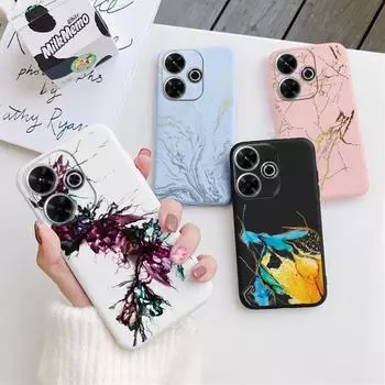 Мягкий силиконовый чехол Cool Marble для Samsung A55 A35 M35 M34 Xiaomi Redmi Note 13 Pro 13C iPhone 15 Huawei Honor 200 Camera Защитный противоударный чехол Samsung Galaxy S20 синий