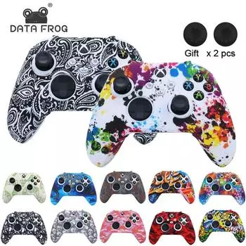 Мягкий силиконовый чехол DATA FROG для контроллера Xbox Series X/S, защитный силиконовый чехол для аксессуаров Xbox X/S с крышкой для большого пальца No.1