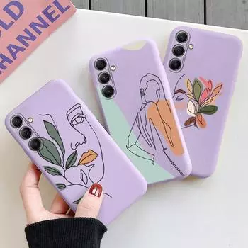 Мягкий силиконовый чехол для девочек для Xiaomi Redmi Note 13 Pro 13C Poco C65 Samsung A35 A34 A55 M35 Huawei Honor 200 iPhone Camera Защитный противоударный чехол Samsung Galaxy S20