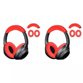 Мягкий силиконовый чехол для гарнитуры LF# для Sony ULT WEAR WH-ULT900N/WH-1000XM3/XM4 (красный)