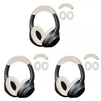 Мягкий силиконовый чехол для гарнитуры Sony ULT WEAR WH-ULT900N/WH-1000XM3/XM4 (слоновая кость)