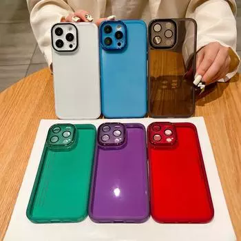 Мягкий силиконовый чехол для iPhone 15 Pro Max 14 Plus 13 12, задняя крышка для телефона For iPhone 12