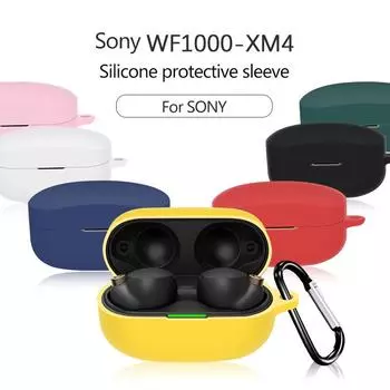 Мягкий силиконовый чехол для наушников Wf-1000Xm4, защитный чехол для зарядного устройства зелёный