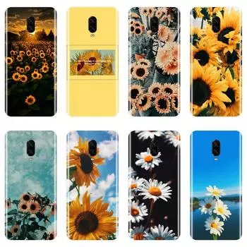 Мягкий силиконовый чехол для One Plus 7 7 Pro 6 6T 5 5T 3 3T, задняя крышка с желтым подсолнухом для OnePlus 3 3T 5 5T 6 6T 7 7 Pro, чехол для телефона OnePlus 3