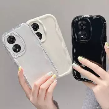 Мягкий силиконовый чехол для OPPO A16 A54S A74 A78 A54 A55 A58 A94 A95 A57 A77S Reno 5 6 Lite 5F 8T 10 Pro + 4G 5G чехол из ТПУ для задней панели телефона For OPPO A16 4G чёрный