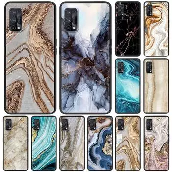 Мягкий силиконовый чехол для Realme C3 6 7 Pro 5 8 XT X50 GT C15 C11 C25 V13 5G C21, задняя крышка телефона из ТПУ, роскошный мраморный узор Realme 5 Pro