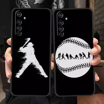 Мягкий силиконовый чехол для Realme GT Neo 2 3 3T, чехол для телефона Baseball для Realme 11 10 9 8 5G 7 6 GT2 Pro Plus C21 C11 C25 C35 Realme C21