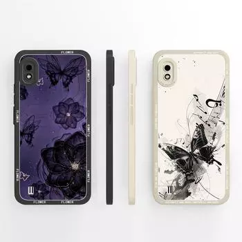 Мягкий силиконовый чехол для Samsung A10 A10S A12 M12 F12 A13 F13 M13 A14 M14 A 7 Note 10 Lite 20 Ультра популярная фиолетовая защита лепестков для Samsung чехлов Samsung A10