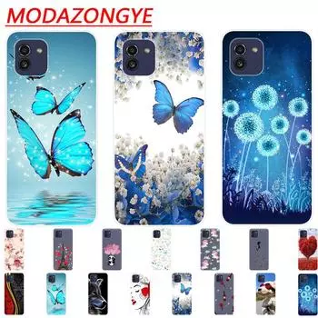 Мягкий силиконовый чехол для Samsung Galaxy A03, окрашенный корпус из ТПУ, задняя крышка Samsung A03 Samsung A03