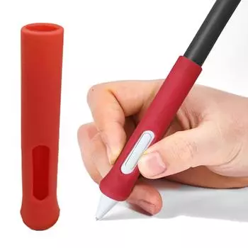 Мягкий силиконовый чехол для стилуса, держатель для ручки, чехол для планшетов Wacom One DTC121 DTC133 DTH134 CTC4110WL CTC6110WL, чехол для ручки красный