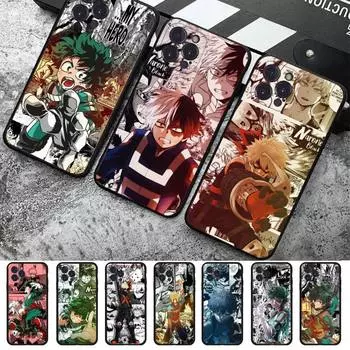 Мягкий силиконовый чехол для телефона «Аниме Моя геройская академия» для iphone 14 13 12 11 Pro Mini XS MAX 8 7 6 Plus X 2020 XR Shell 6plus or 6s plus
