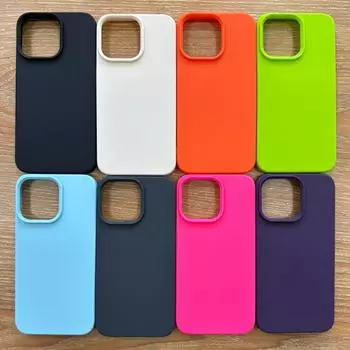 Мягкий силиконовый чехол для телефона Apple 16 Pro Max в конфетном цвете, устойчивый к грязи, скольжению и пятнам, чехол для телефона Apple 15 14 13 12 Pro Max, полностью покрытый IPhone 16 Plus