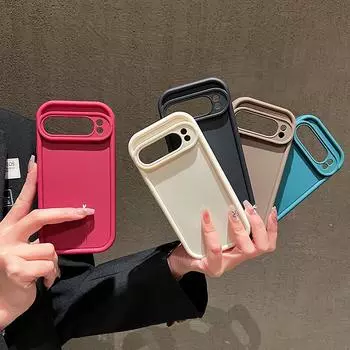 Мягкий силиконовый чехол для телефона Google Pixel 9 8 Pro Xl 8a, противоударный матовый защитный чехол для линз от падения Google Pixel 9 чёрный