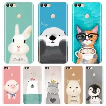 Мягкий силиконовый чехол для телефона Huawei P9 Lite Mini P10 Plus P20 Pro P Smart Pink Pig, задняя крышка для Huawei P10 P20 P8 P9 Lite 2017 P7