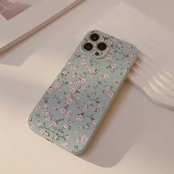 Мягкий силиконовый чехол для телефона Ins с милым цветком в стиле ретро для Iphone 13 12 Promax 11 14 Plus Pro Max, противоударная задняя крышка с рисунком for iphone 11PROMAX