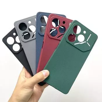 Мягкий силиконовый чехол для телефона Matte Sandstone для Tecno Pova 6 Pro 6 Neo Ультратонкий чехол-накладка цвета конфет для Tecno Pova 6 Neo 5 Pro for Pova 6 Pro винный