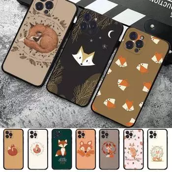 Мягкий силиконовый чехол для телефона с милым мультяшным животным лисой для iphone 14 13 12 11 Pro Mini XS MAX 8 7 6 Plus X 2020 XR Shell 6plus or 6s plus