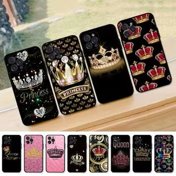 Мягкий силиконовый чехол для телефона с принтом алмазной короны для iphone 14 13 12 11 Pro Mini XS MAX 8 7 6 Plus X XS XR iphone 14