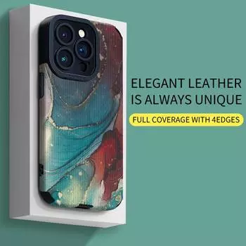 Мягкий силиконовый чехол для телефона с вертикальным зернистым рисунком и мраморным принтом, приятный на ощупь, задняя крышка с объективом камеры, полная защита iPhone 7 разноцветный