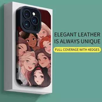 Мягкий силиконовый чехол для телефона с вертикальным зернением из кожи BFF для влюбленных пар, задняя крышка с объективом камеры, полная защита для iPhone iPhone 15 Pro Max