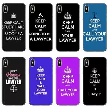 Мягкий силиконовый чехол для телефона «Сохраняйте спокойствие и позвоните своему адвокату» для iPhone 8 7 6 6S Plus 11 Pro XS Max XR X 5 5S SE 4S 4 iPod Touch 5 6 iPhone 4 4s