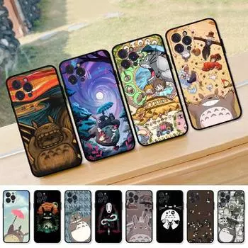 Мягкий силиконовый чехол для телефона Studio Ghibli Тоторо для iphone 14 13 12 11 Pro Mini XS MAX 8 7 6 Plus X XS XR iphone 14