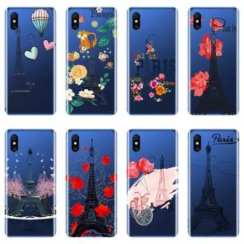 Мягкий силиконовый чехол для телефона Xiaomi Mi Note Mix 1 2 2S 3 Эйфелева башня Париж Цветок Сердце задняя крышка для Xiaomi Mi Max 1 2 3 чехол Xiaomi Max