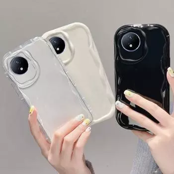 Мягкий силиконовый чехол для Vivo Y91 Y93 Y95 Y1S Y91i Y15A Y01 Y35 Y22 Y22S Y02 Y02A Y51 Y51A Y31 Y53S S1 Pro V21e Y73 4G 5G чехол из ТПУ для задней панели телефона For Vivo Y91 чёрный